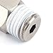 SNS SPC8-N02 BE 8mm Tube OD x 1/4 NPT Male Straight Nickel Plated Brass Push to Connect Pneumatic Fittings（10 PCS）