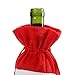 Gizhome 10 Piece Santa Claus Christmas Drawstring Red Wine Bottle Cover Bags for Home Dinner Party Decoration Table Decor X-Mas Gift