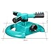 Sprinkler (Newly Upgraded) Pathonor Lawn Sprinklers Yard Sprinklers Water Sprinkler System Weighted Base with 2 Ways Hose Splitters Adjustable Garden Sprinkler for Kids