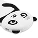 Leegoal(TM) Black/White Cute 3D Panda Silicone Rubber Soft Case Cover Fit for the New iPhone 5 5S With Accessories Sreen Protector,Anti Dust Plug