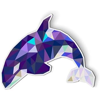 AK Wall Art Orca Triangles Geometric Modern - Magnet - Car Fridge Locker - Select Size