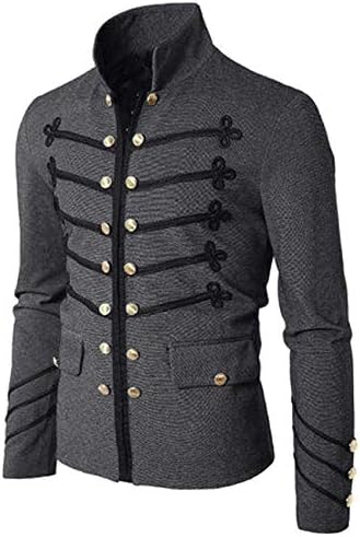 DaiWeiDress Men's Officer Uniform Military Drummer Parade Jacket Costume Party Outwear