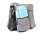 LamarBabyCare - 3 in 1 diaper bag Waterproof diaper Travel Bassinet Baby Bag Multifunction, Crib Foldable, Changing station, spacious pockets (Grey)
