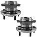 TRQ 2 Piece Rear Wheel Bearing & Hub Assembly Set Compatible with 2007-2015 Mazda CX-9