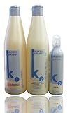 Salerm Keratin Shot 1 Maintenance Shampoo & 2 Straightening Cream & Serum 