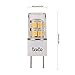 G8 T4 Bi-Pin Bulb LED G8 2700k Warm White JCD 120v Xenon Halogen 25w Replacement.5w G8 LED COB Light Bulbs Pin Base LED Halogen Xenon Replacement Puck Light Bipin Under-Counter Lights Microwave Safe