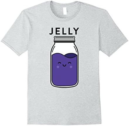 Mens Peanut Butter and Jelly Matching Couple Shirts Cute Outfits Medium Heather Grey