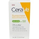 CeraVe SPF 50 Sunscreen Face Lotion, 2 Ounce