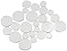 Round Glass Mirrors, Assorted Sizes, 25/Pack