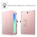 Fintie Samsung Galaxy Tab A 9.7 Folio Case - Slim Fit Premium Vegan Leather Cover for Samsung Tab A 9.7-Inch Tablet SM-T550, SM-P550 (with Auto Sleep/Wake Feature), Rose Gold