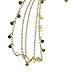 DRESHOW Head Chain Hair Accessories Bohemian Diamond Pearl Tassel Hair Band Alice Band Gold Leaf Chain Headband 3 Pack