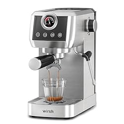 wirsh Espresso Machine, 20Bar Plastic Free Espresso