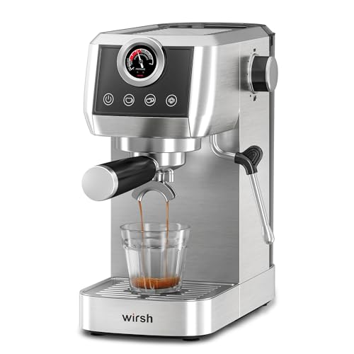 wirsh Espresso Machine, 20Bar Plastic Free Espresso