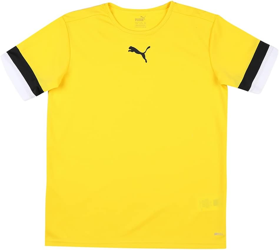 PUMA Unisex Kids Teamrise Jersey Jr Cyber Yellow Puma Black White