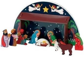 Fair Trade Deluxe Christmas Nativity playscene, with characters