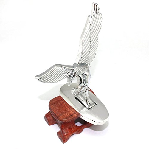 PinShang 3D Emblem Car Logo Front Hood Ornament Car Cover Chrome Eagle Badge for Auto Car