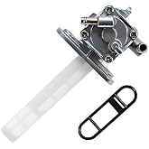 Hoypeyfiy 44300-45370 Gas Fuel Valve Petcock Switch with Gasket, Fuel Tank Valve Replacement for Suzuki GS300 GS450 GS550 GS650 GS750 GS850 GS1000 GS1100, Replace 44300-45371 44300-34470