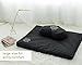 Mindful and Modern Zabuton Meditation Cushion - Cotton Meditating Mat for Best Kneeling and Sitting Support - Large Rectangular Floor Pillow for Zafu or Bench