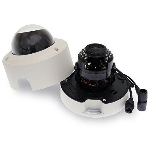 GW Security 5 Megapixel 2592 x 1920 Pixel H.265 HD 1920P Outdoor Indoor PoE Power Over Ethernet 1080P Security IP Camera with 2.8-12mm Varifocal Zoom Len