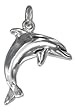 Sterling Silver Jumping Dolphin Charm