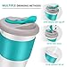 Reusable Coffee Cup, UUQ 12 oz Coffee Mugs with Organic Eco Friendly Natural Biodegradable PLA Material BPA Free, Coffee To Go Mugs for Travel and Work (Blue-green)