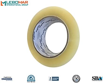 PEGAFAN Shipping Storage Packing Tape - 110 Yards Per Roll (6 ROLLS = 660 YARDS) - Stronger 50 Micron Heavy Duty Sealing Industrial Tapes, Multipurpose for Moving, Packaging Shipping Office & Storage