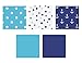 Note Card Cafe Gift Wrapping Tissue Paper 120 Pcs | 14 x 20 in | 5 Blue Party Designs of Patterned and Solid Colors | For Arts, Crafts, Gifts, DIY, Birthdays, Weddings, Showers, Party Decor, Packing
