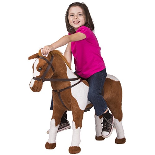 Rockin' Rider Coffee Stable Horse Ride On, Brown Pricepulse