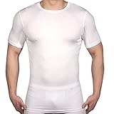 Zengvee Men's Crew Neck Undershirt with Sweat Guards