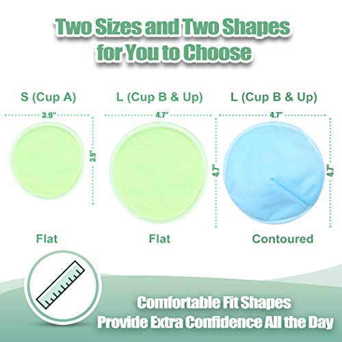 Bamboo Nursing Pads (14 Pack) + Laundry Bag & Travel Storage Bag, 2