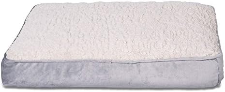 Sleepi Velvet Crushed Pillow Pet Bed, 20" x 27" x 4", Sharkskin