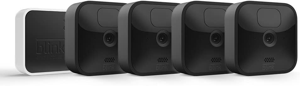 Blink Outdoor 4 Camera System Wireless HD Smart Security Camera 2 Year Battery