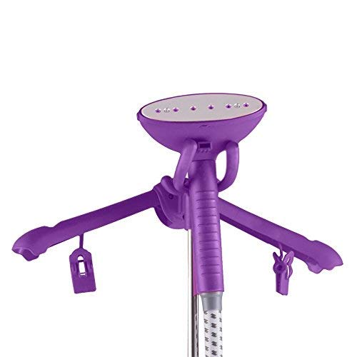PowCube Garment Steamer,with Standing Hanger 1L Water Tank 2 Level Steam Adjustment,Color Random