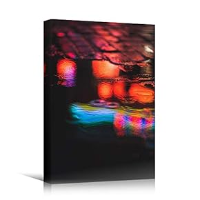 signwin Canvas Wall Art Liquid Abstract Colorful Decorative...