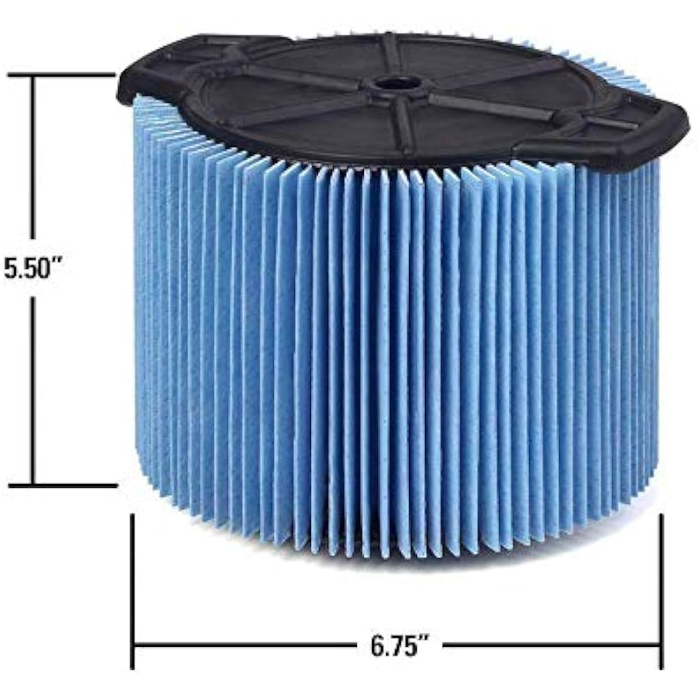 Filter Replace RIDGID VF3500 3Layer Wet/Dry Vacuum Dust Filter WD4050