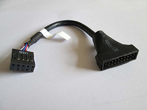 Happy& Shopping USB 2.0 9 Pin Female to USB 3.0 20 Pin Male Cable Adapter Connector