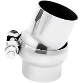 2.5 Inch 45 Degree Adjustable SS304 Stainless Steel Bend Tube Exhaust Elbow Pipe for Car Customized Modified Exhaust System