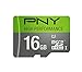 PNY High Performance 16GB High Speed MicroSDHC Class 10 UHS-I, U1 up to 60MB/sec Flash Memory Card (P-SDU16GU160G-GE)