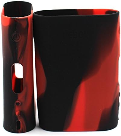 Non-slip Kangertech Nebox 60w Protective Gel Silicone Skin Case Cover Skin Sleeve Wrap Perfect Fit Nebox 60w Kit (Black-Red)