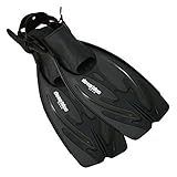 Deep Blue Gear Current Fins for Diving, Snorkeling, and Swim, Adult Size Large/X-Large (Men's 10-12, Women's 11-13), Black