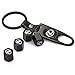 CzlpV Black Car Wheel Tire Valve Caps Tyre Stem Air Caps Keychain Styling For LEXUS