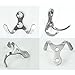 KES Stainless Steel Garage Storage Organizer Double Hook Bathroom Toilet Single Robe Towel Coat Hook Rustproof Kitchen Utensil Utility Hanger Wall Mount, Brushed Finish Multiple 10 Pack, A2065-P10