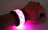 GlowCity  LED Light Up Snap Bracelet, Pink