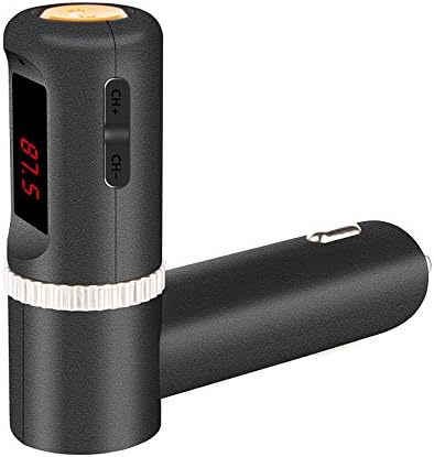 Bluetooth FM transmitter, Small-eye Wireless Bluetooth Car Adapter Kit with Dual USB Charging, music Control and Hands-free Calling for iPhone iPad Samsung Galaxy Note Andrid SmartPhone