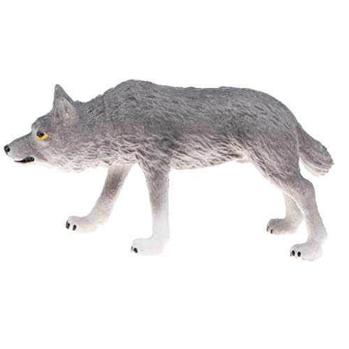 MagiDeal Plastic Lifelike Predator Animal Model Toy, Walking Wolf Action Figure for Kids and Toddlers, Educational Toy, Birthday Presents
