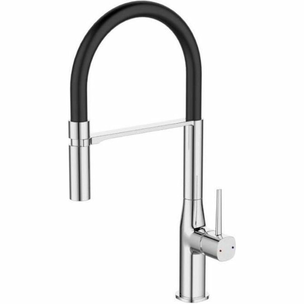 Edouard Rousseau - KOBEN Sink Mixer Chrome/Black - with 1-Jet Clip-on Spray - Invisible Aerator