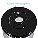 Airtight Coffee Container Storage Canister,Stainless Steel Coffee Beans Ground for Fresher Container Built-in One Way Valve (Silver, 16oz)
