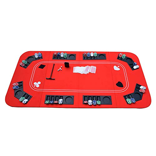 Hathaway No Limit 3-in-1 Portable Casino Tabletop, Black/Red
