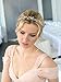 Mariell Rose Gold Crystal Hair Vine for Brides, Blush Gold Flexible Wedding Headpiece with Double Combs