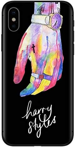 XUHAHASJK Phone Case/One Direction Tattoos Harry Styles Phone Cases For Coque Iphone 5S Se 6 6S 7 7Plus 8 8 Plus X Soft Black Silicone Cover
